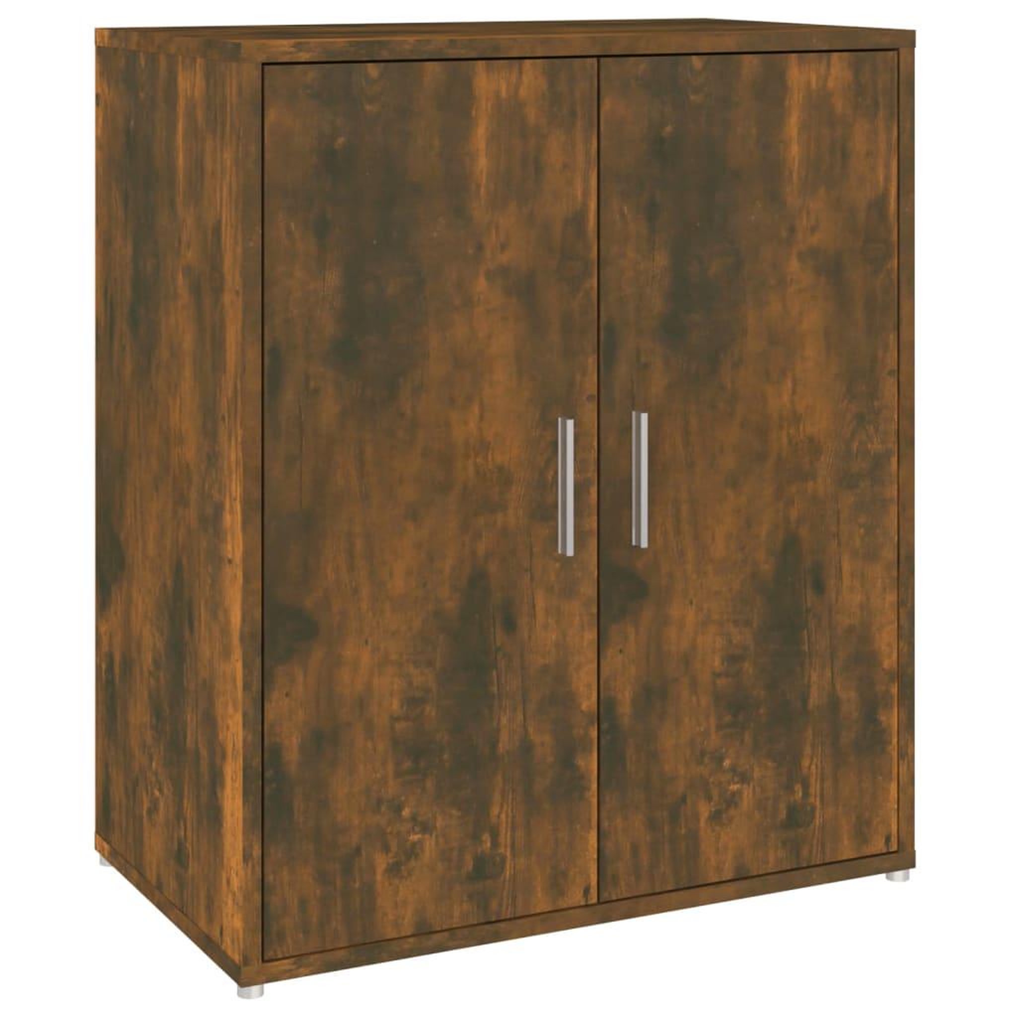 Voir la diapositive 5 : VIDAXL Meuble a chaussures Chene fume 60x35x70 cm Bois d'ingenierie