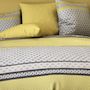 Voir la diapositive 2 : Les Ateliers du Linge Parure de couette 2pcs 140x200cm 100% microfibre 55gsm vaxo jaune
