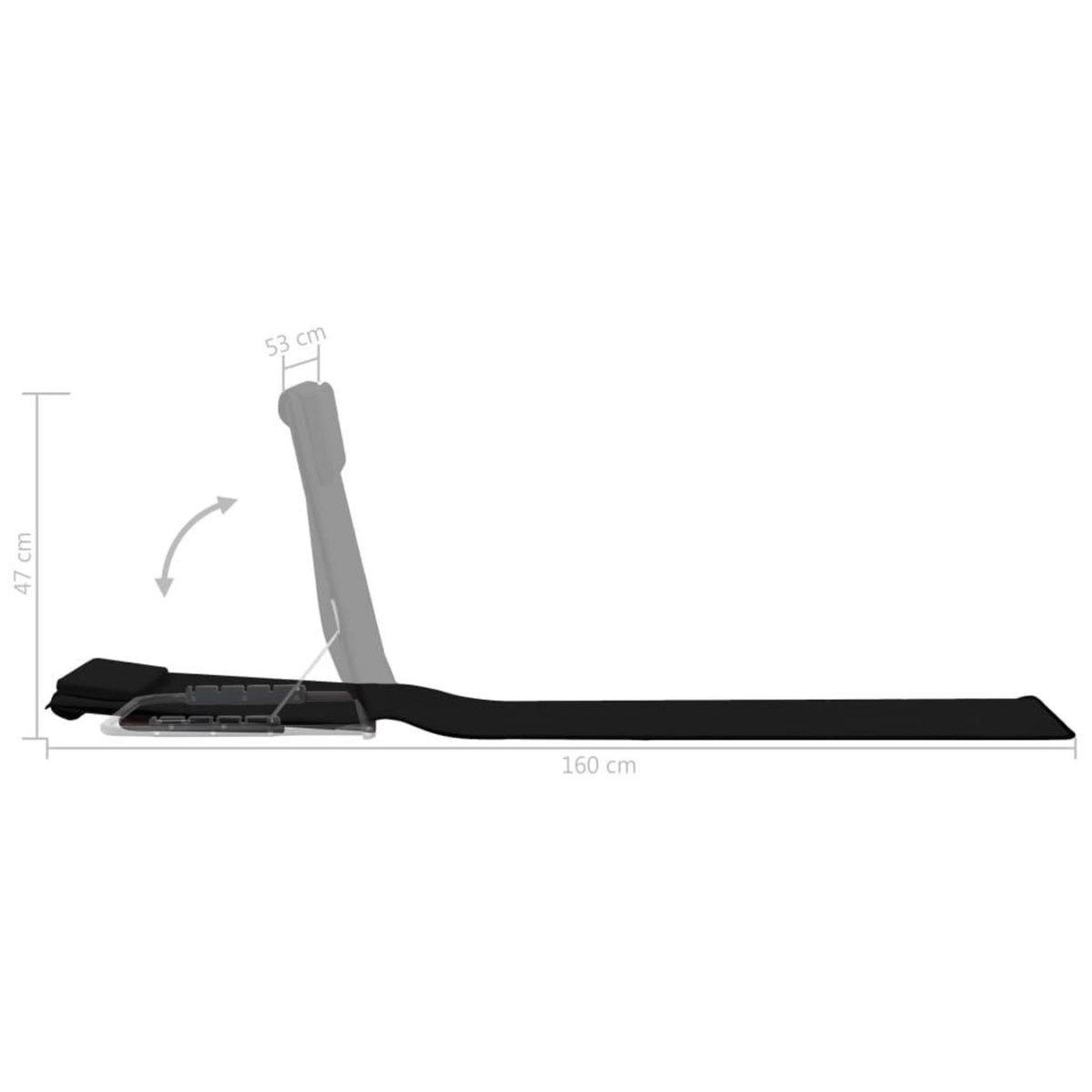 VIDAXL Tapis de plage pliables 2 pcs Acier et tissu Noir