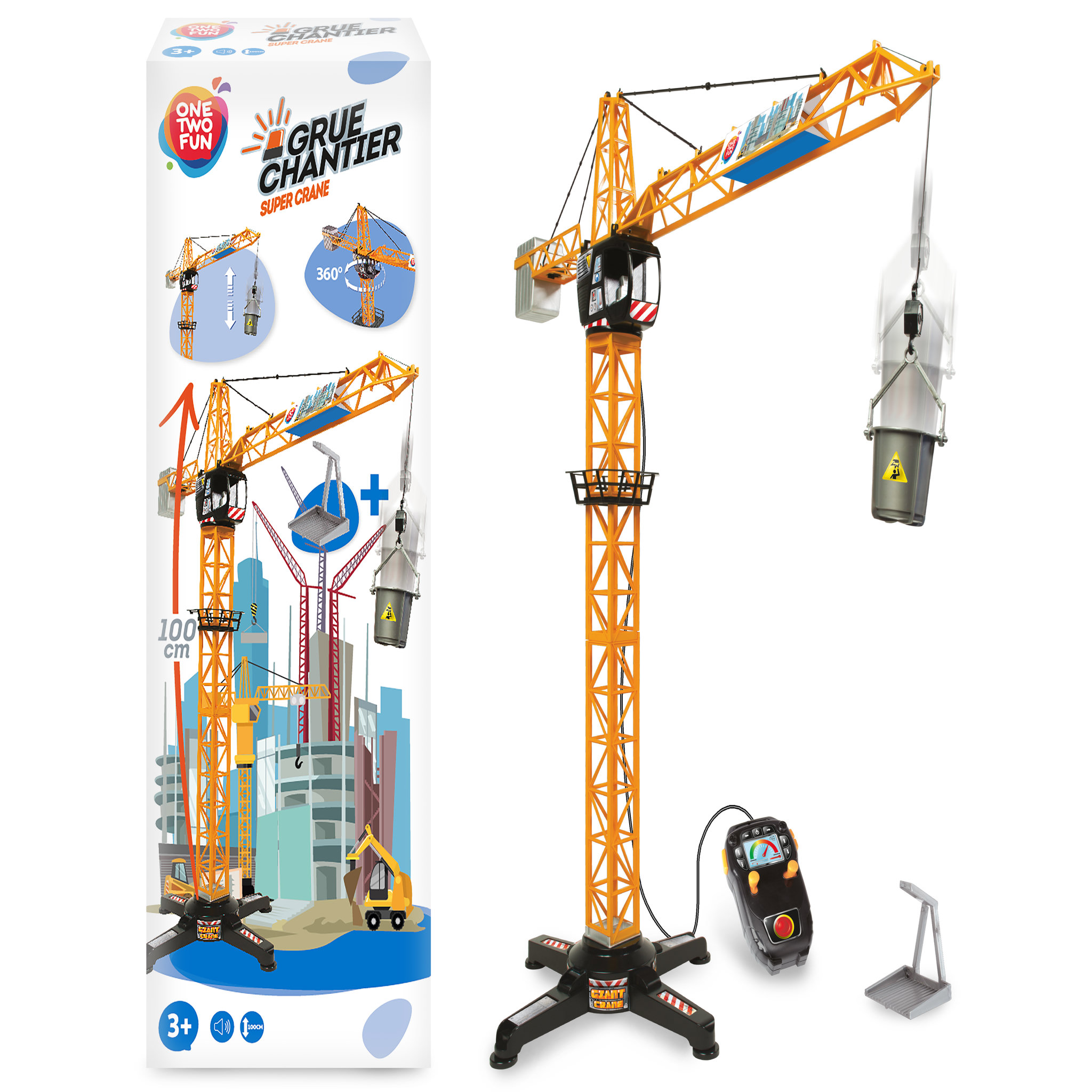 Voir la diapositive 6 : One Two Fun Grue de chantier filoguidée