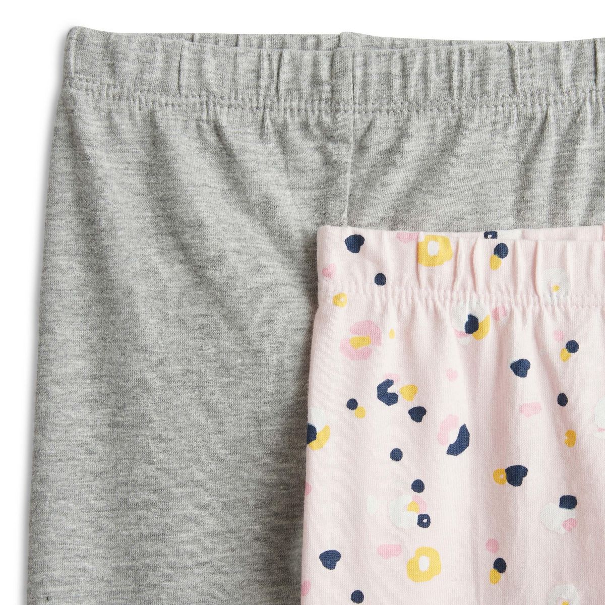 INEXTENSO Lot de 2 leggings papillons bébé fille