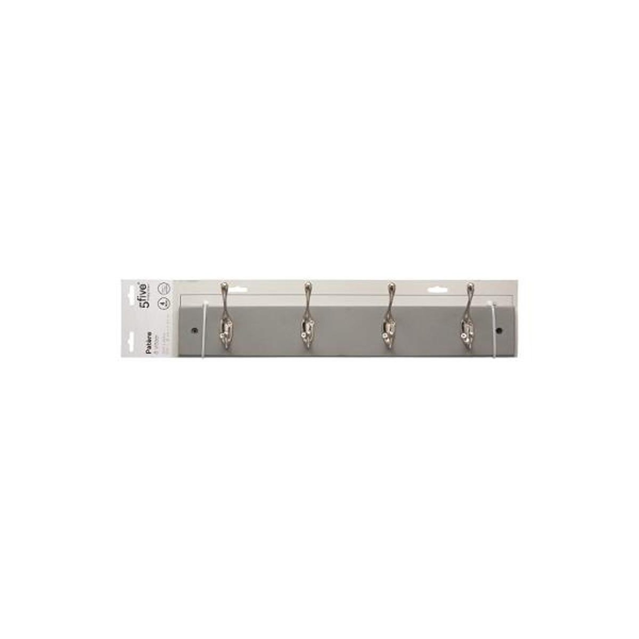 Voir la diapositive 2 : FIVE Patère en Bois & Métal  4 Têtes  42cm Gris