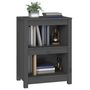 Voir la diapositive 4 : VIDAXL Bibliotheque Gris 50x35x68 cm Bois de pin massif