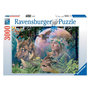 Voir la diapositive 1 : RAVENSBURGER Puzzle 3000 pièces Loups au clair de lune