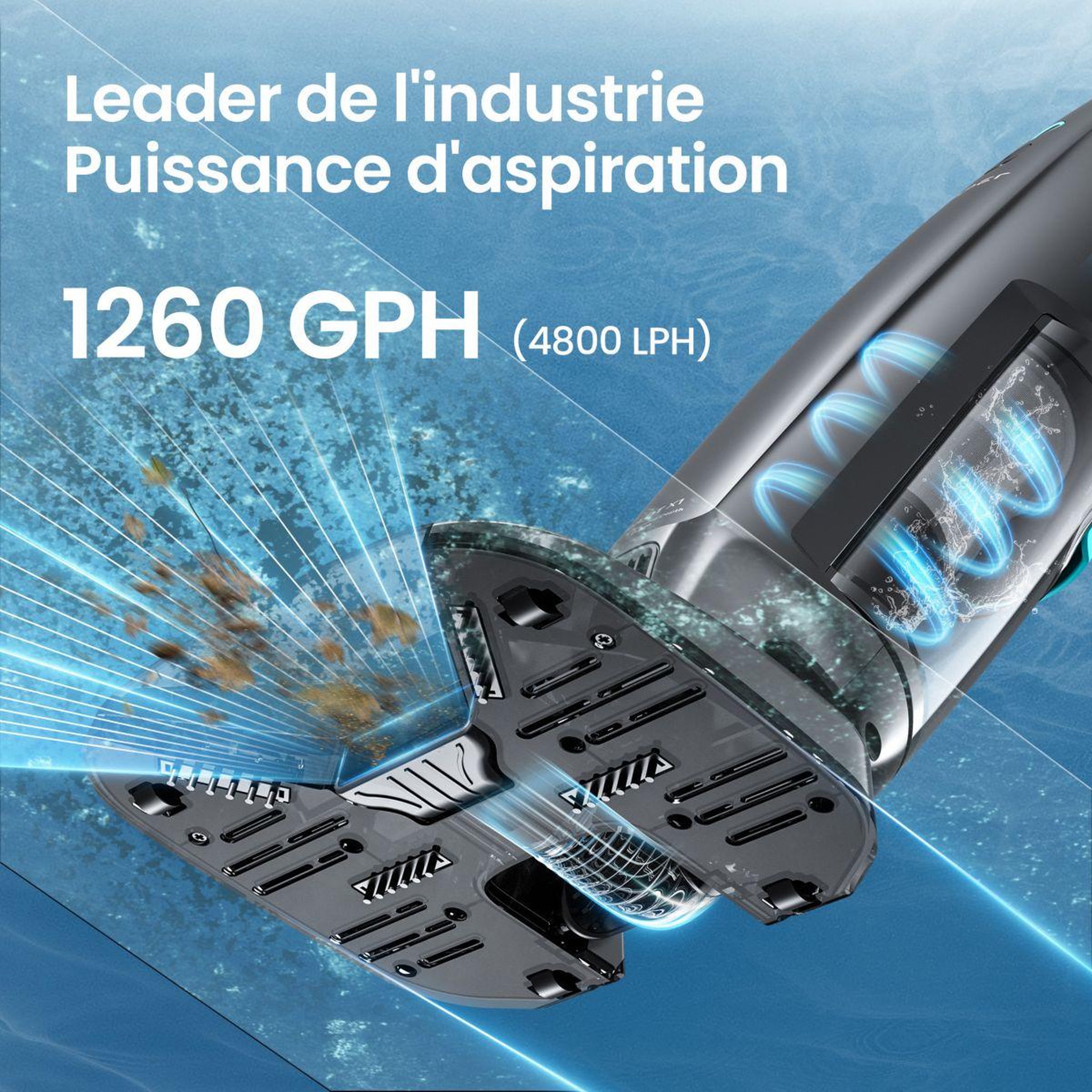 Voir la diapositive 4 : AIPER Aspirateur de piscine pilot flow x1