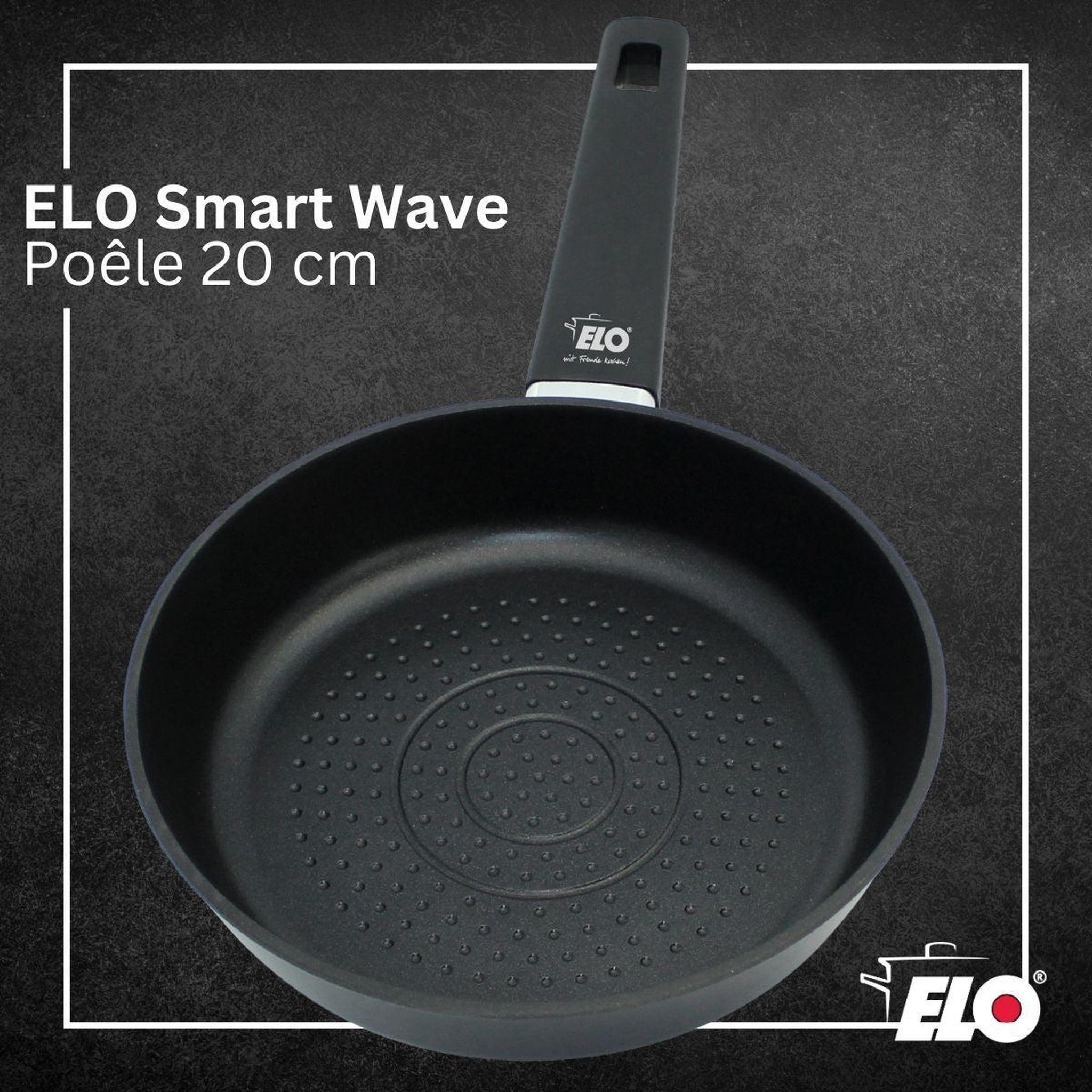 Voir la diapositive 2 : ELO Poêle 20 cm antiadhésive sans pfas elo smart wave
