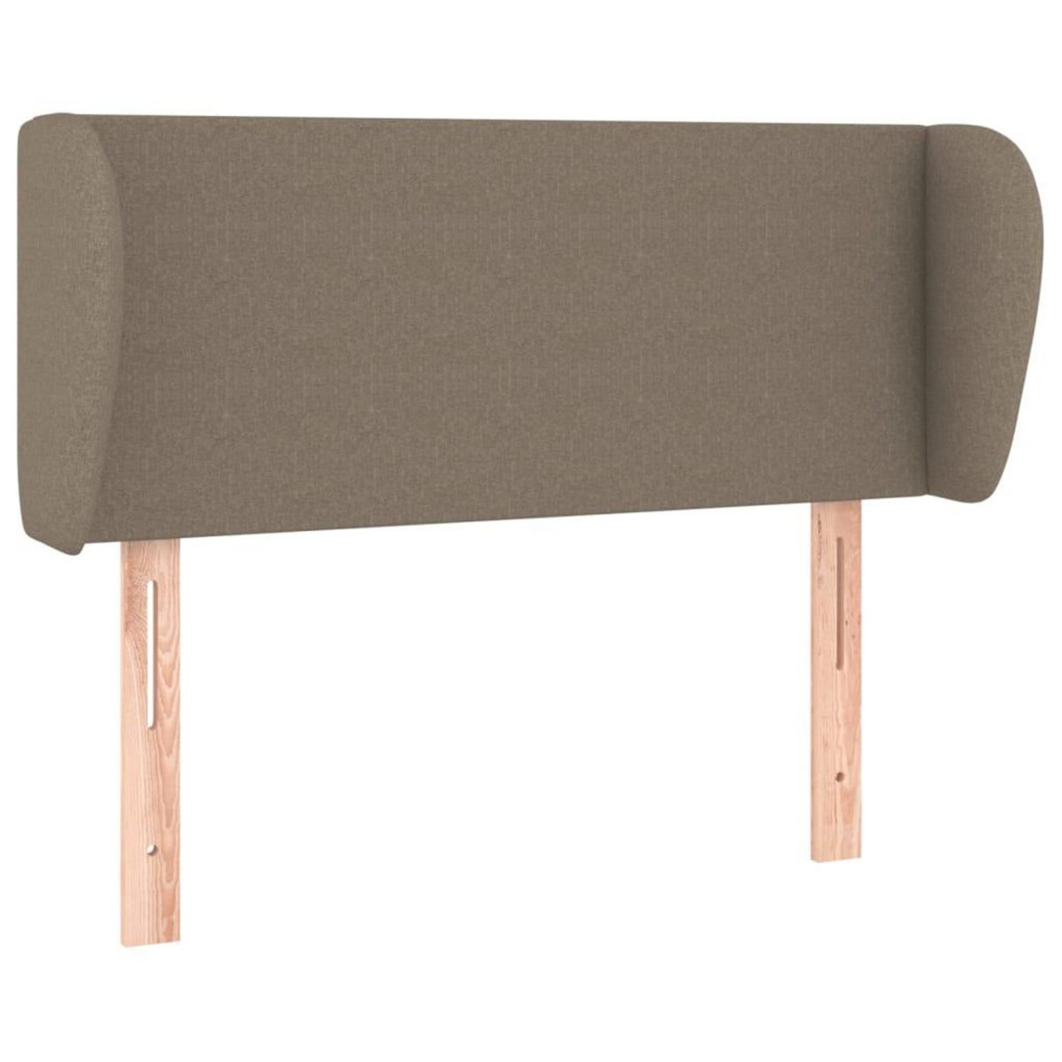 VIDAXL Tete de lit avec oreilles Taupe 83x23x78/88 cm Tissu