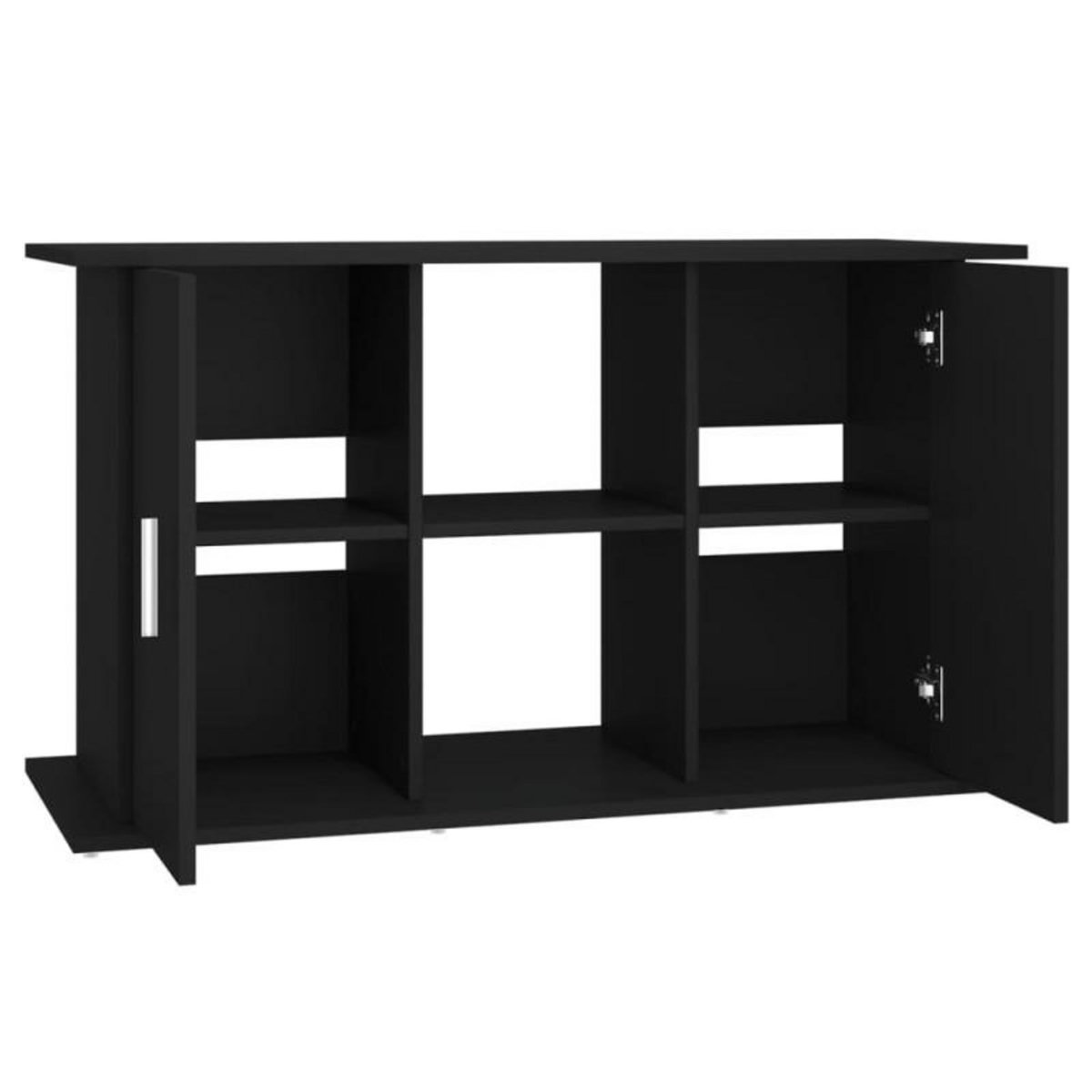 VIDAXL Support pour aquarium noir 101x41x58 cm bois d ingénierie