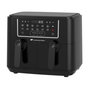 Voir la diapositive 4 : CONTINENTAL EDISON Friteuse a Air Sans huile CONTINENTAL EDISON - RFRSH24002CB - 9 L - Double bacs - 2400W - Noir