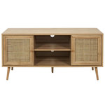 Paris Prix Meuble TV 2 Portes & 2 Niches  Bali  115cm Naturel