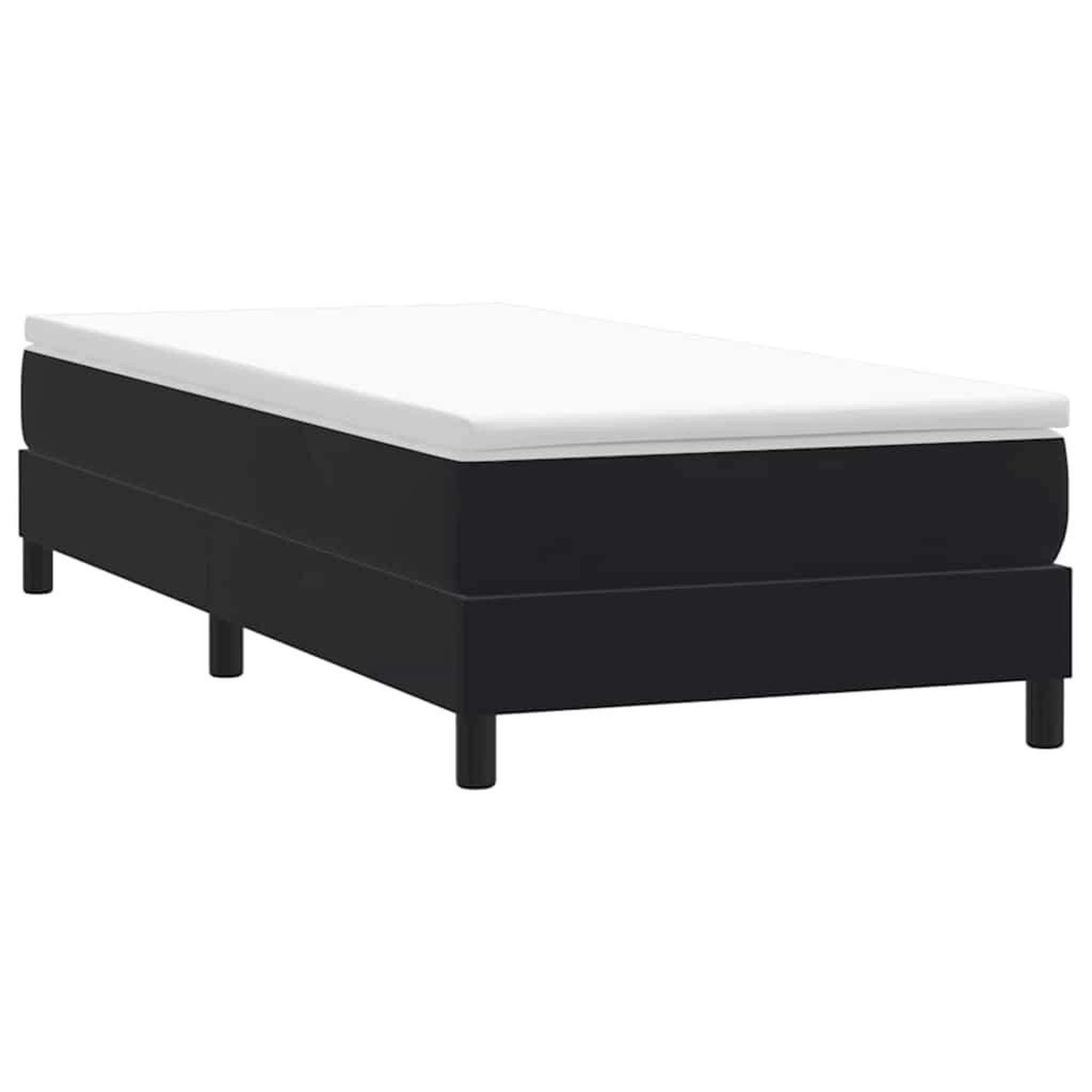 VIDAXL Sommier a lattes de lit sans matelas noir 100x210 cm velours