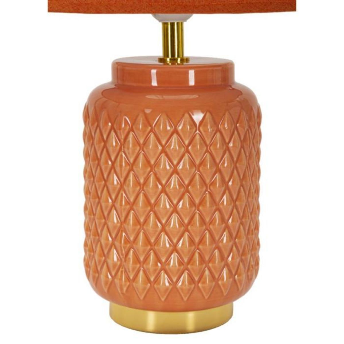 Paris Prix Lampe à Poser en Céramique  Square  44cm Orange