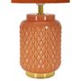 Voir la diapositive 2 : Paris Prix Lampe à Poser en Céramique  Square  44cm Orange