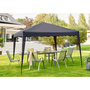Voir la diapositive 1 : GARDENSTAR Tonnelle de jardin pliable - Acier et polyester - 2.55x3x3m - Gris
