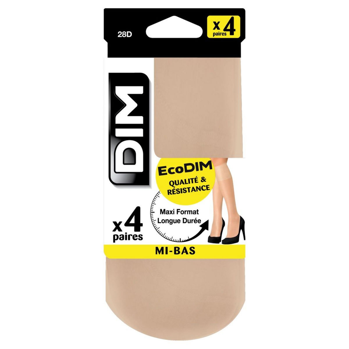 DIM Mi-bas ecodim capri 28D taille 35/41 x4