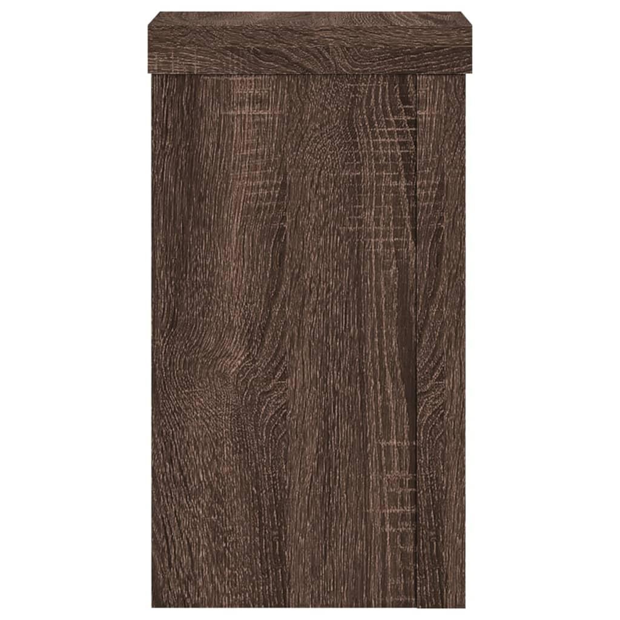Voir la diapositive 5 : VIDAXL Supports pour plantes 2 pcs chene marron bois d'ingenierie