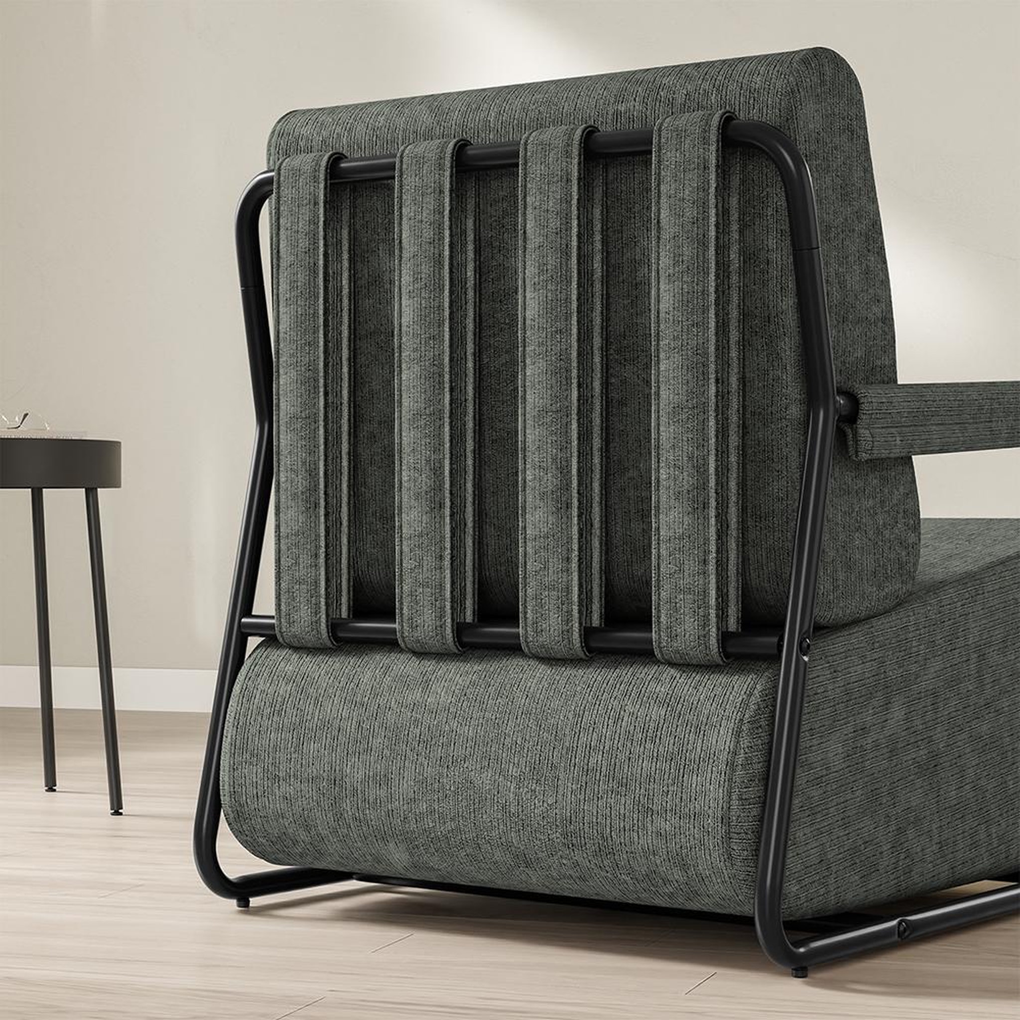 Voir la diapositive 6 : SOBUY Fauteuil relax avec repose-pieds gris foncé 74x67x78cm fst99-dg