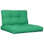 Voir la diapositive 2 : VIDAXL Coussins de palette lot de 2 vert tissu