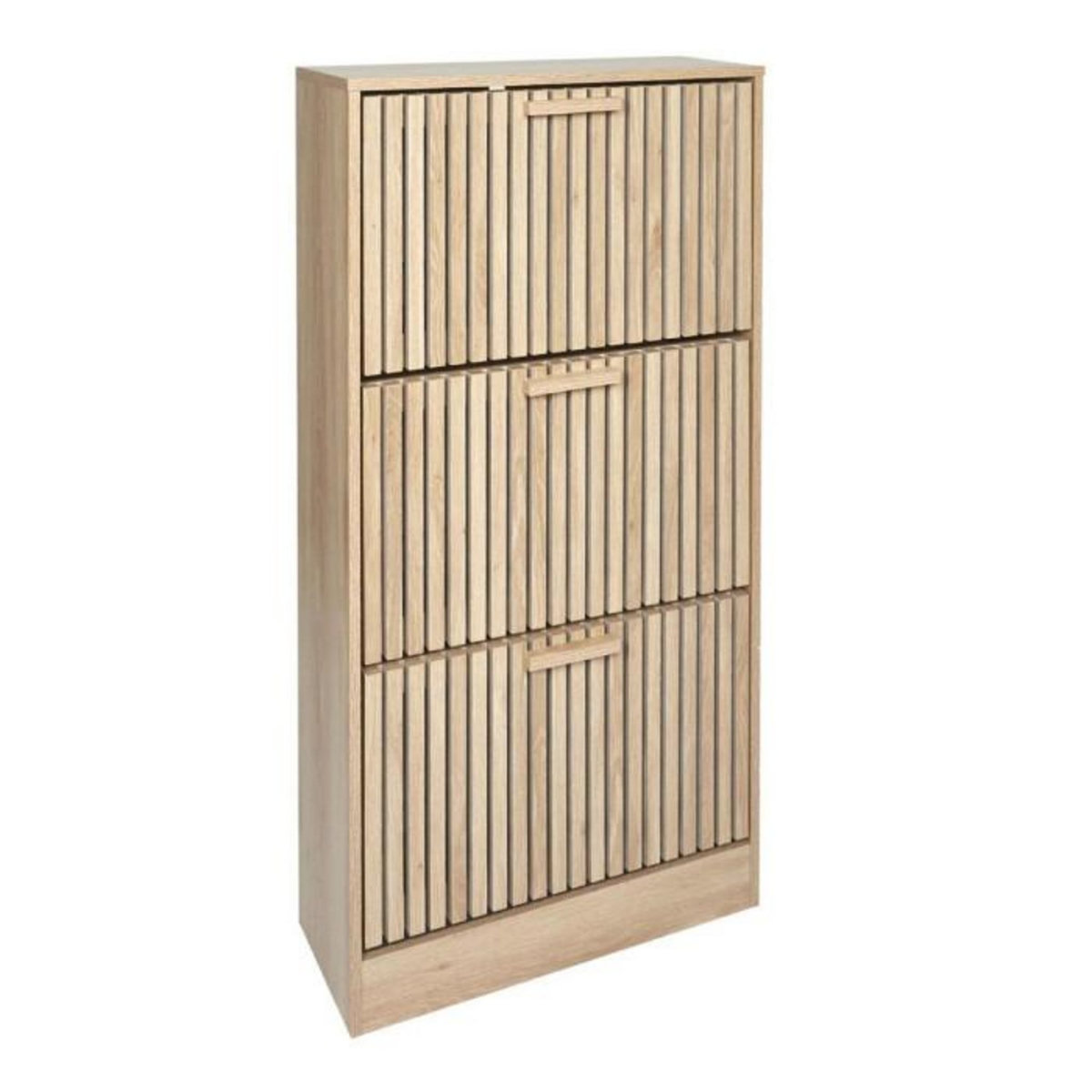 Paris Prix Meuble à Chaussures 3 Portes  Klaus  113cm Marron