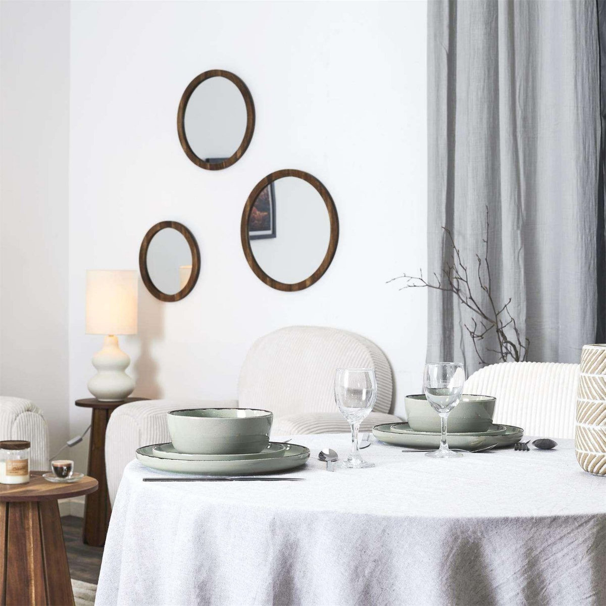 The Home Deco Factory Service vaiselle 12 pièces AU GRES DU TEMPS