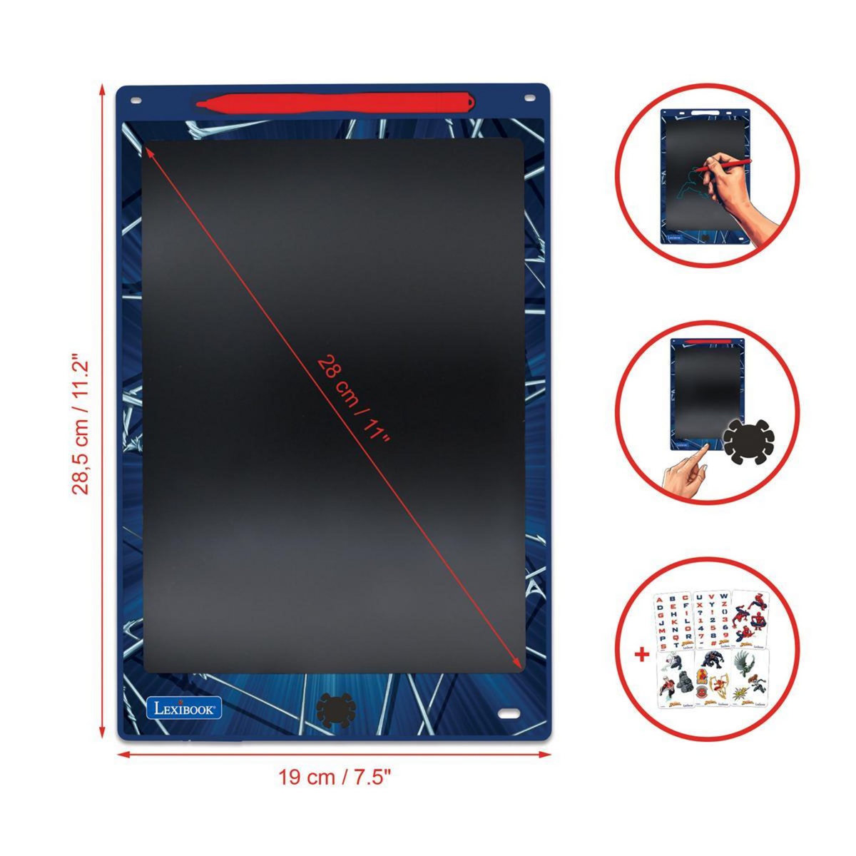Lexibook Tablette à Dessins électronique multicolore Spider-Man