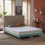 Voir la diapositive 2 : IDLITERIE Ensemble matelas 100% latex 3 zones PURE avec sommier - confort français