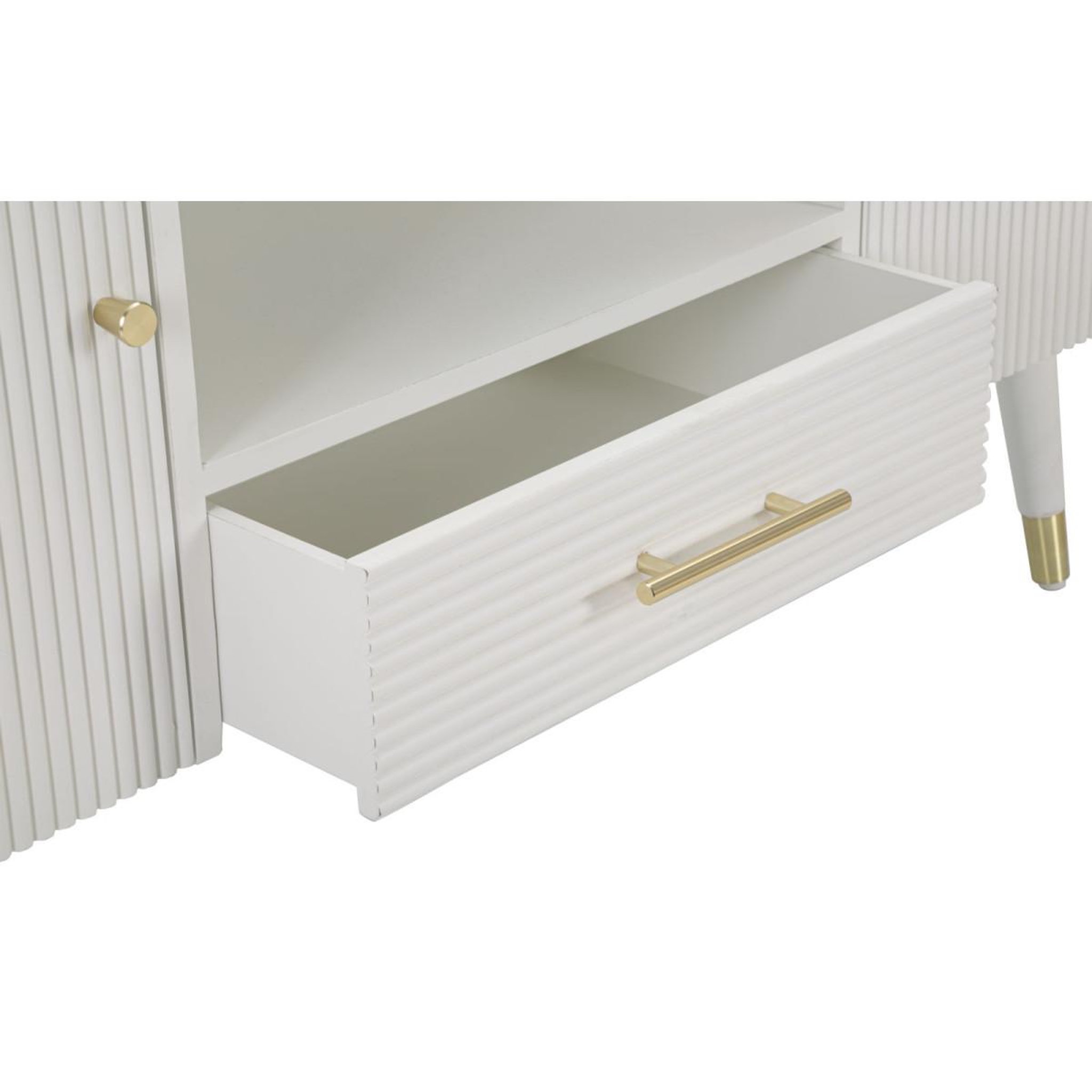 Voir la diapositive 4 : Paris Prix Meuble tv en bois  matera  117cm blanc & naturel