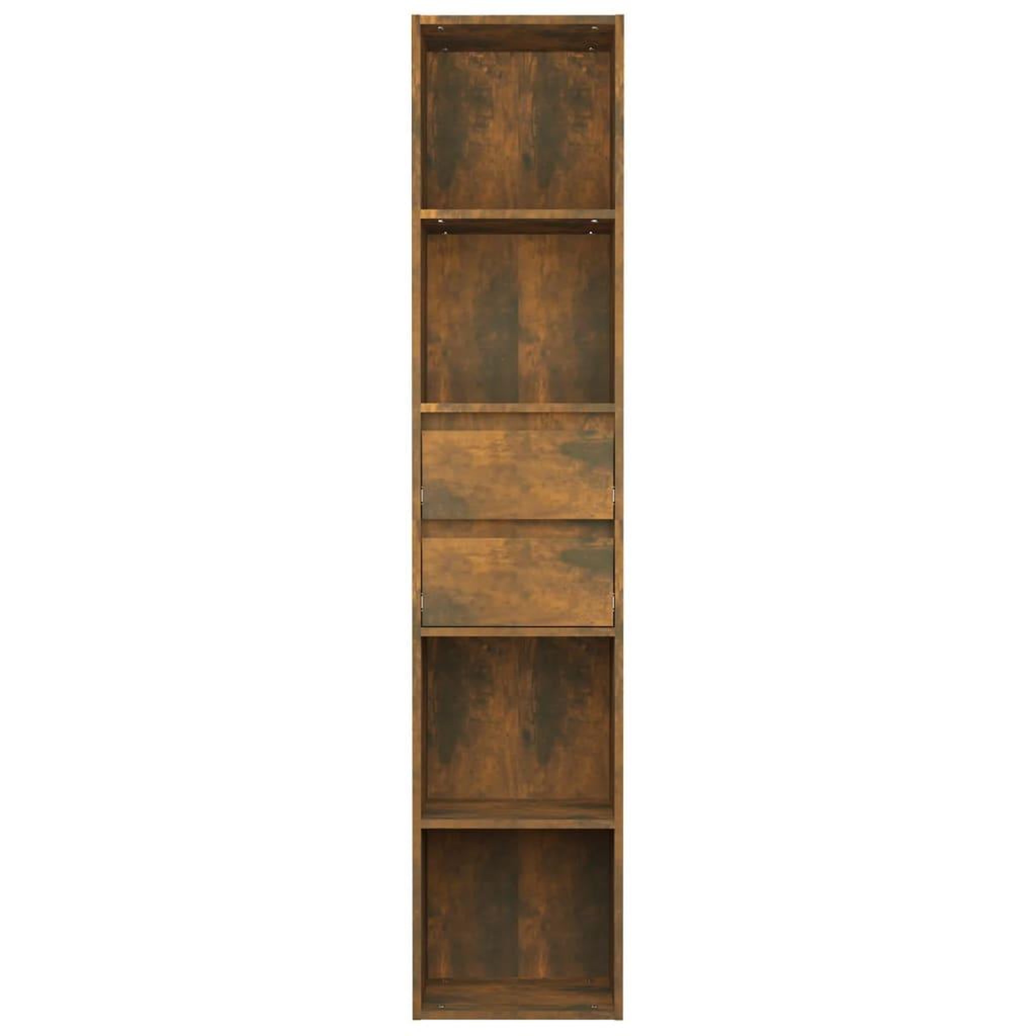 Voir la diapositive 3 : VIDAXL Bibliotheque Chene fume 36x30x171 cm Bois d'ingenierie