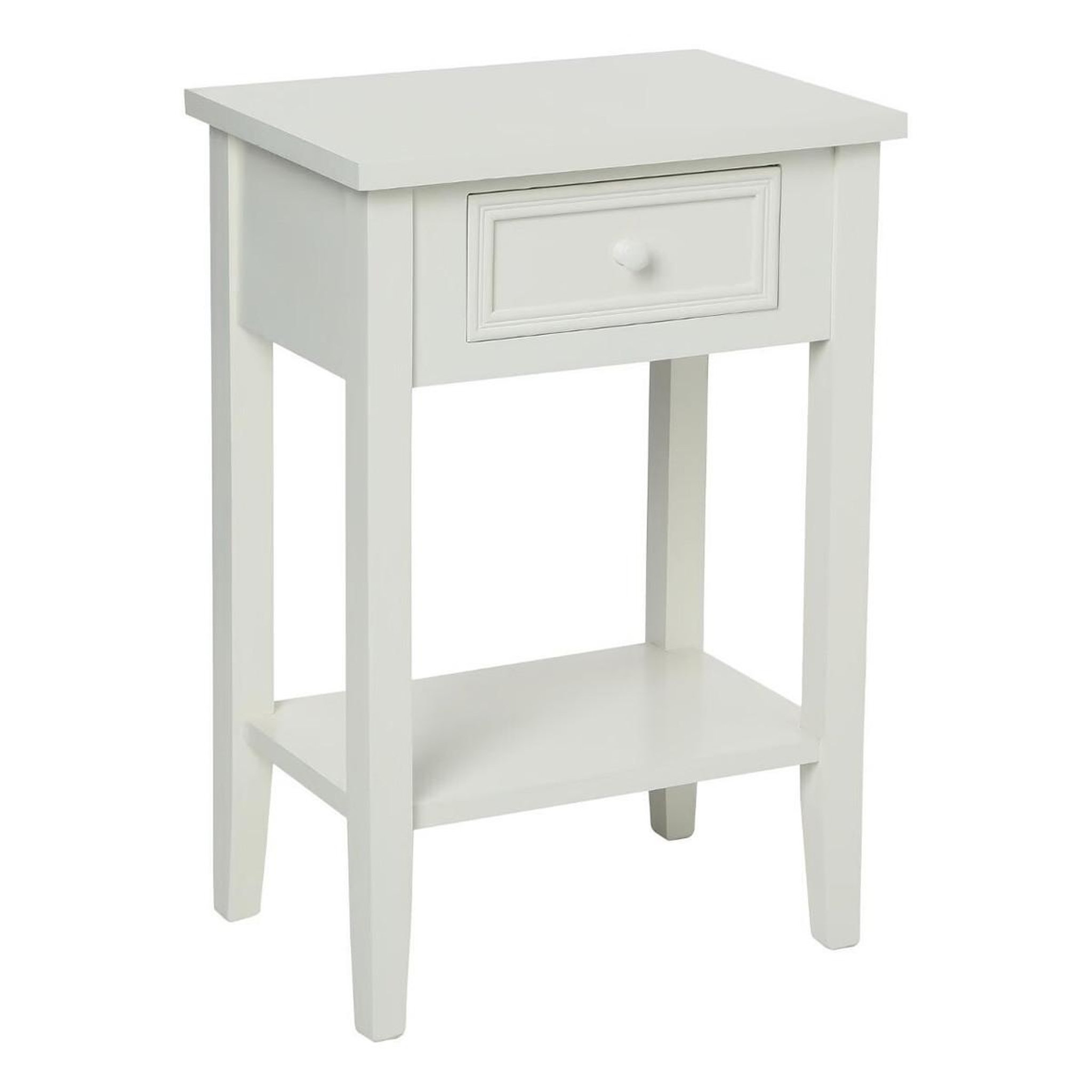 Voir la diapositive 1 : ATMOSPHERA Table de chevet  charme  67cm blanc