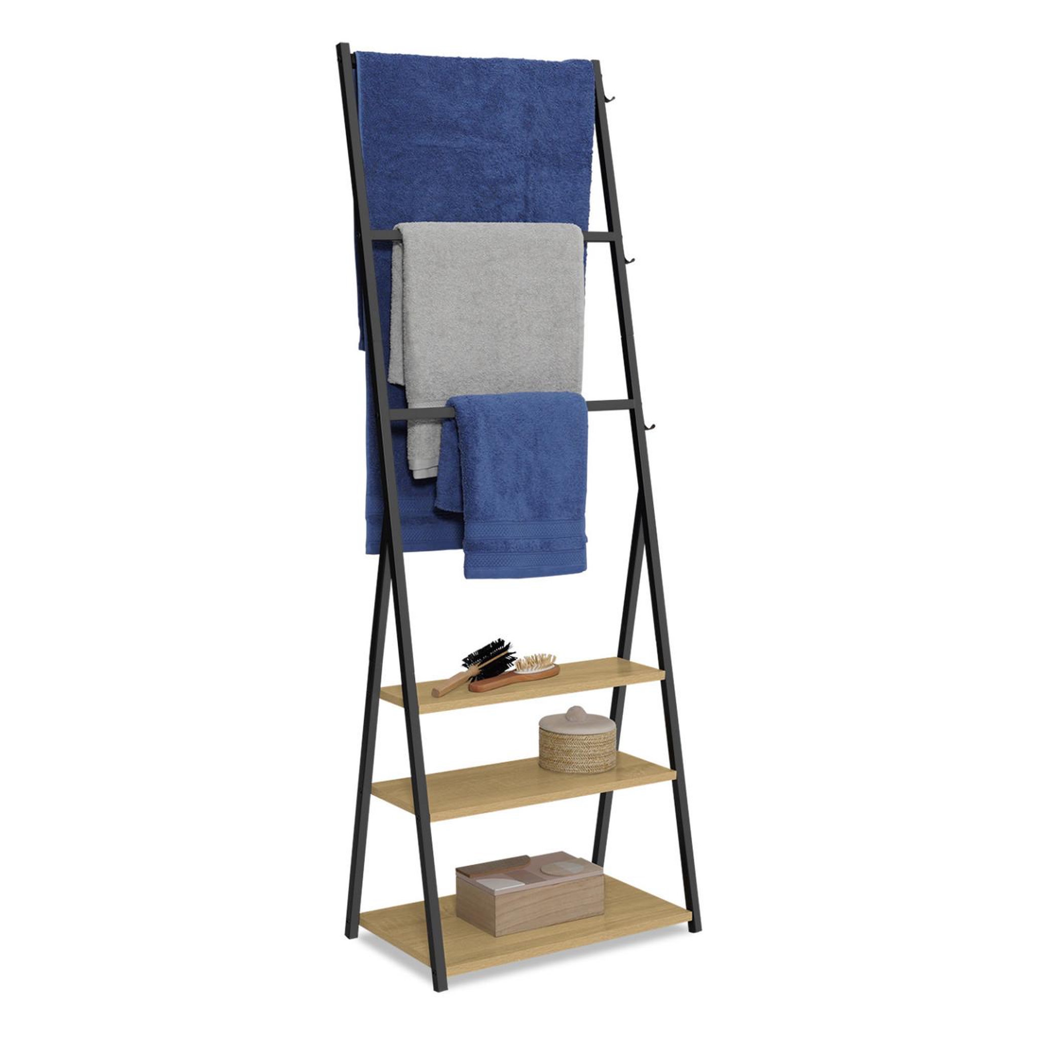 ID MARKET Porte-serviettes 3 niveaux detroit 3 étagères design industriel