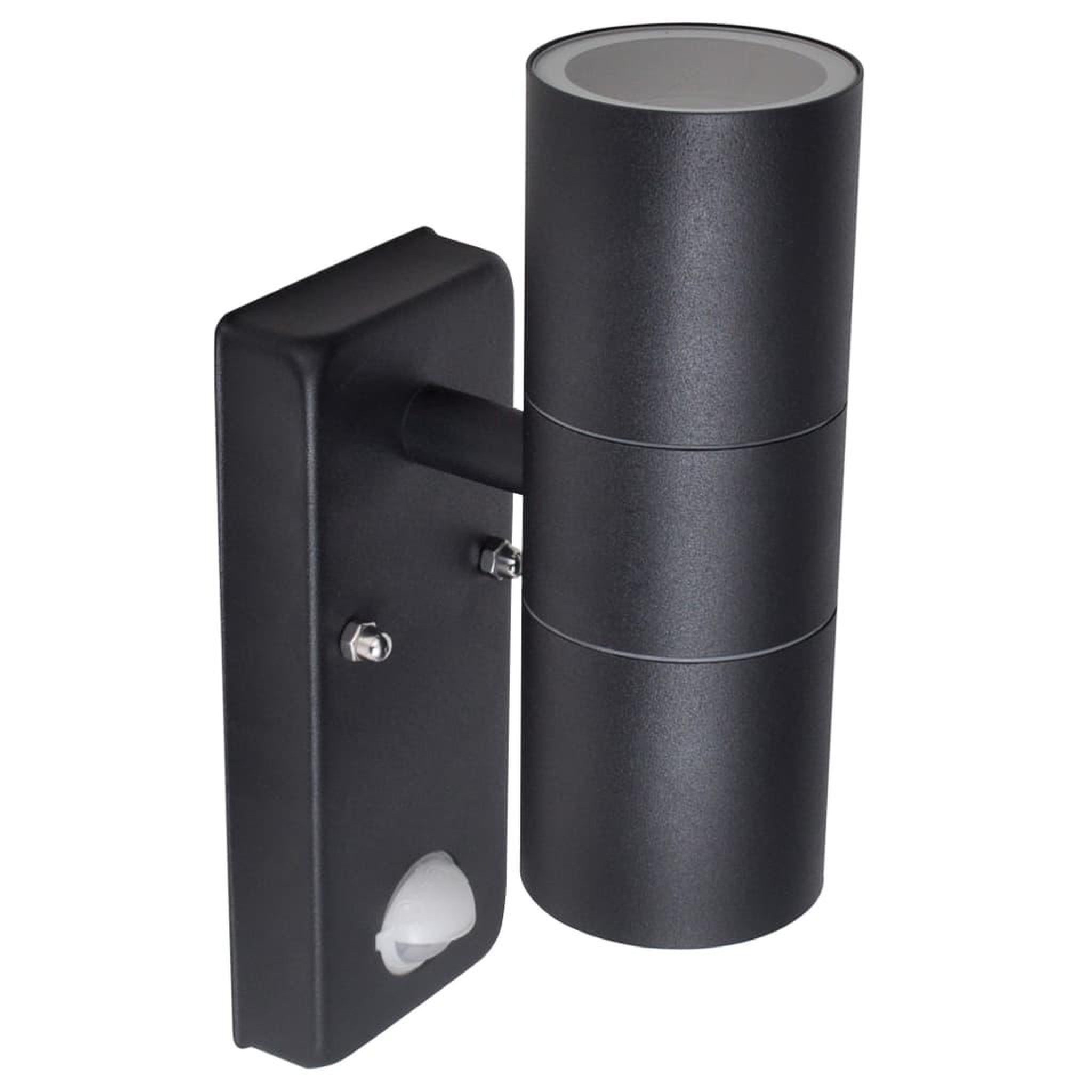 Voir la diapositive 3 : VIDAXL Lampe murale a LED avec capteur Inox Forme cylindrique Noir