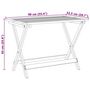 Voir la diapositive 6 : VIDAXL Table pliable de jardin 90x52,5x65 cm bois d'acacia solide