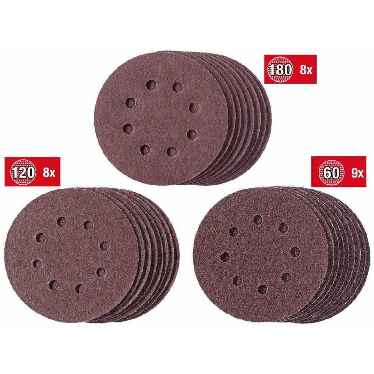 KWB Set de disques de ponçage125mm