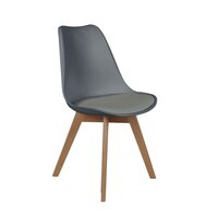 Lot de 8 Chaises Scandinave Cargo 79cm Noir