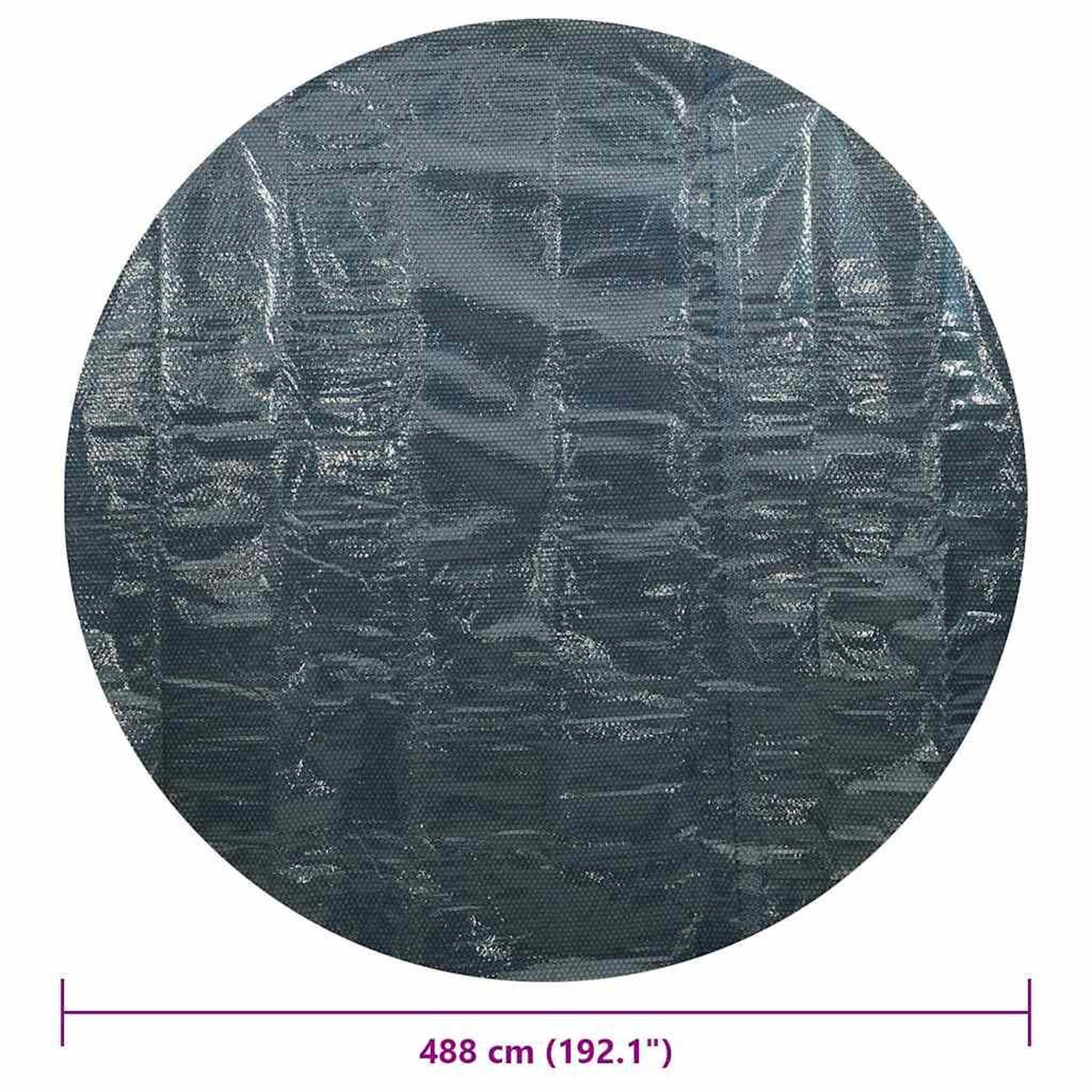 Voir la diapositive 6 : VIDAXL Film solaire de piscine flottant PE 488 cm Noir et bleu