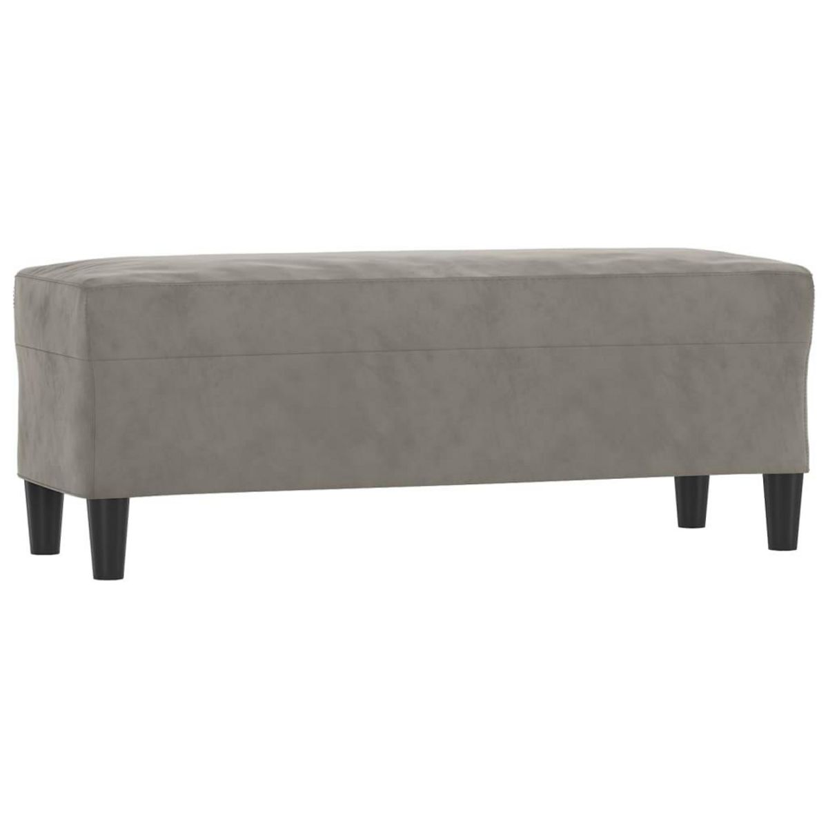 VIDAXL Banc Gris clair 100x35x41 cm Velours