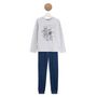 Voir la diapositive 1 : INEXTENSO Ensemble pyjama velours garçon