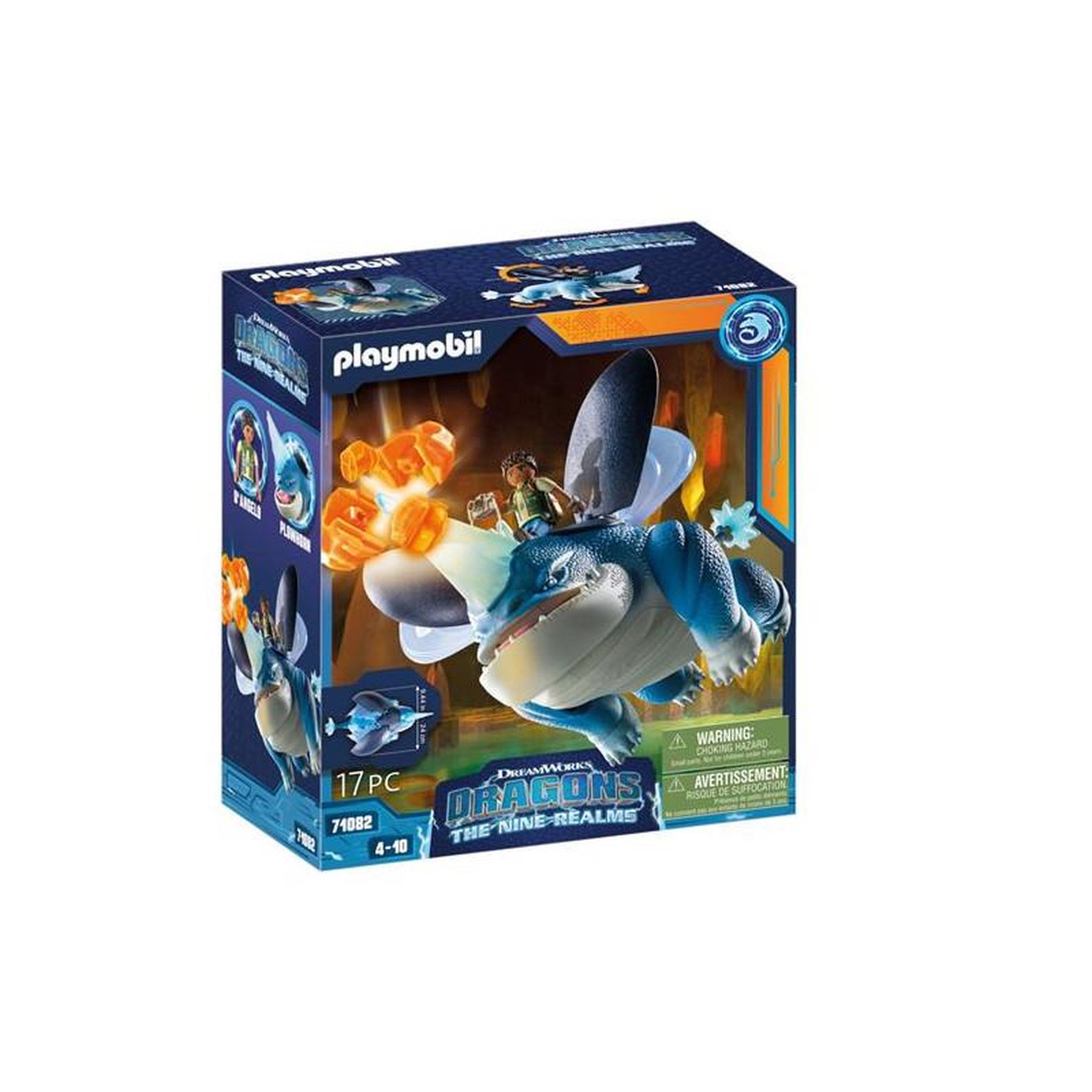 PLAYMOBIL Playmobil Dragons 71082 The Nine Realms Plowhorn and D Angelo