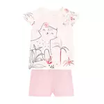 Petit Béguin Pyjama enfant manches courtes Bahia. Coloris disponibles : Rose