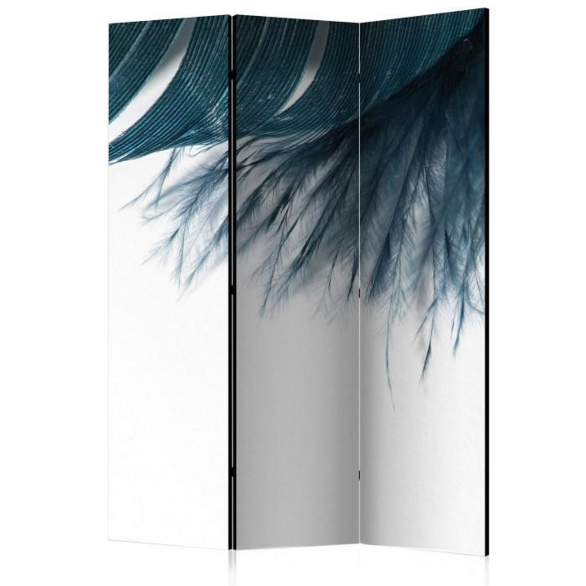 Paris Prix Paravent 3 Volets  Dark Blue Feather  135x172cm