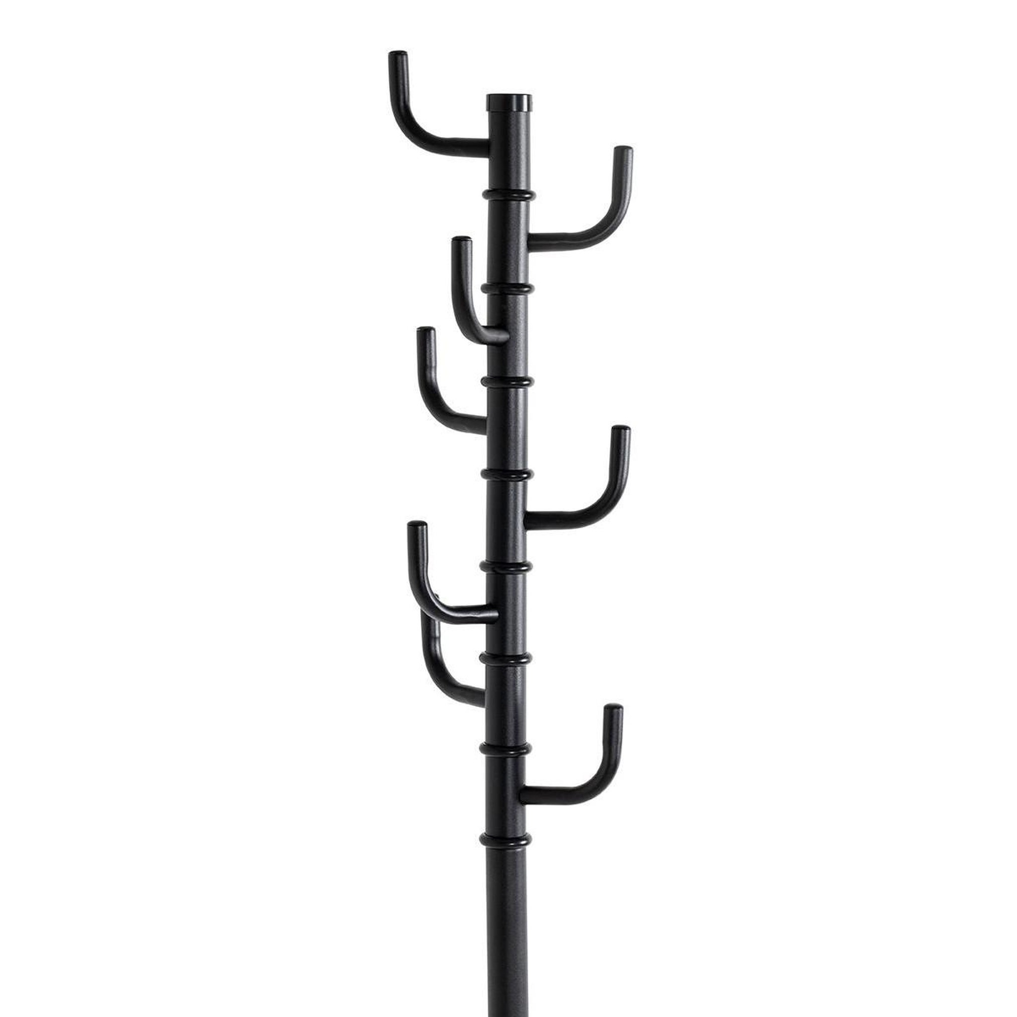 Voir la diapositive 2 : Paris Prix Porte-manteau 8 crochets  olgo  170cm noir