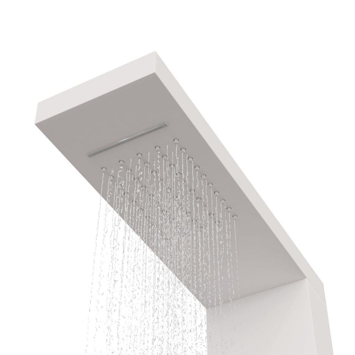 VIDAXL Systeme de panneau de douche Aluminium Blanc