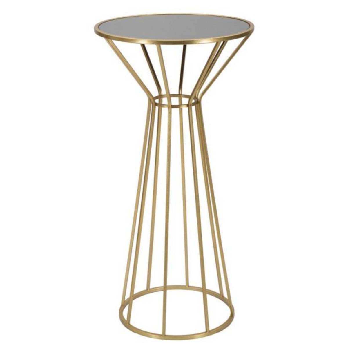 Paris Prix Table d'Appoint en Métal  Simple  100cm Or