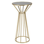 Paris Prix Table d'Appoint en Métal  Simple  100cm Or