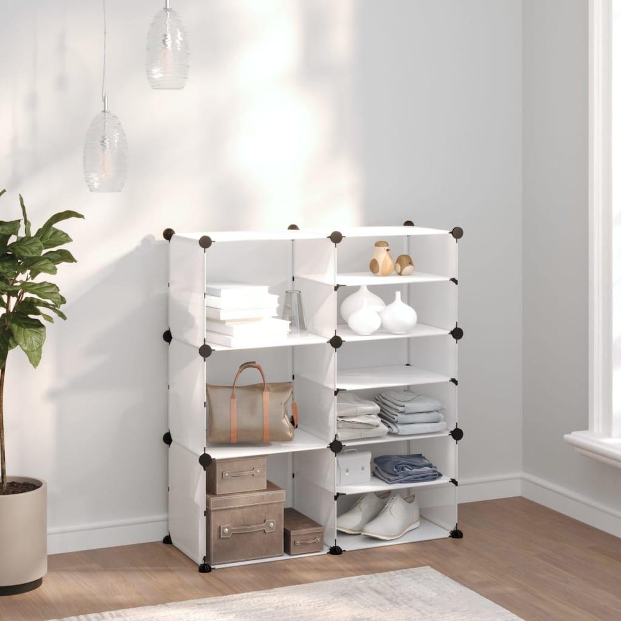 Voir la diapositive 1 : VIDAXL Etagere a chaussures Transparent 84x31,5x93 cm PP
