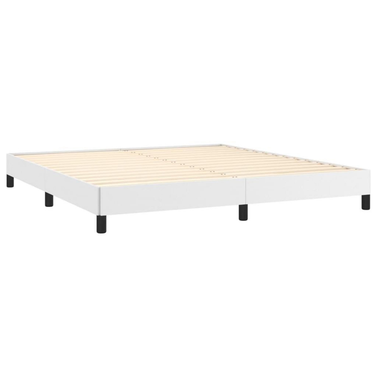 VIDAXL Cadre de lit sans matelas blanc 180x200 cm similicuir