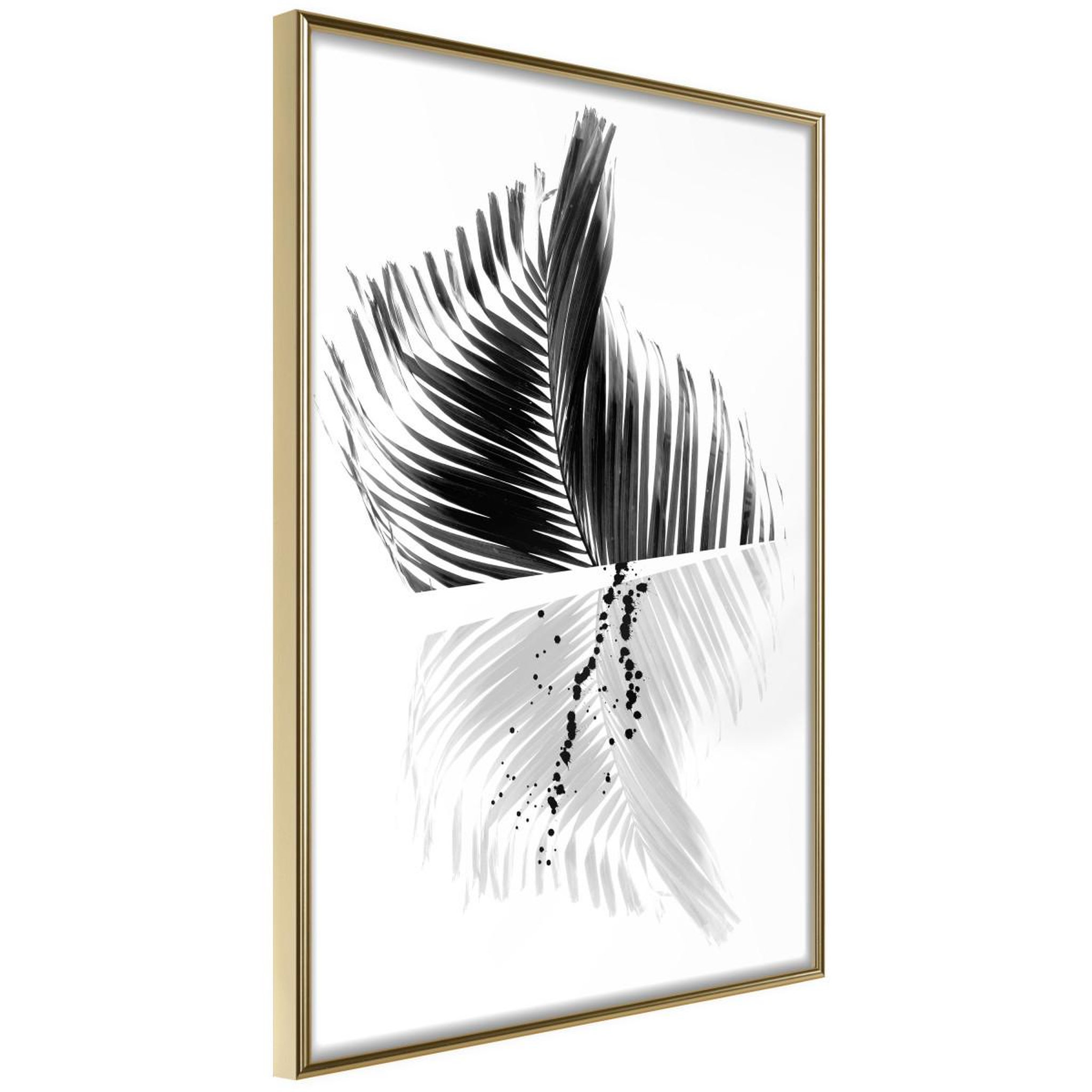 Voir la diapositive 1 : Paris Prix Affiche murale encadrée  abstract feather