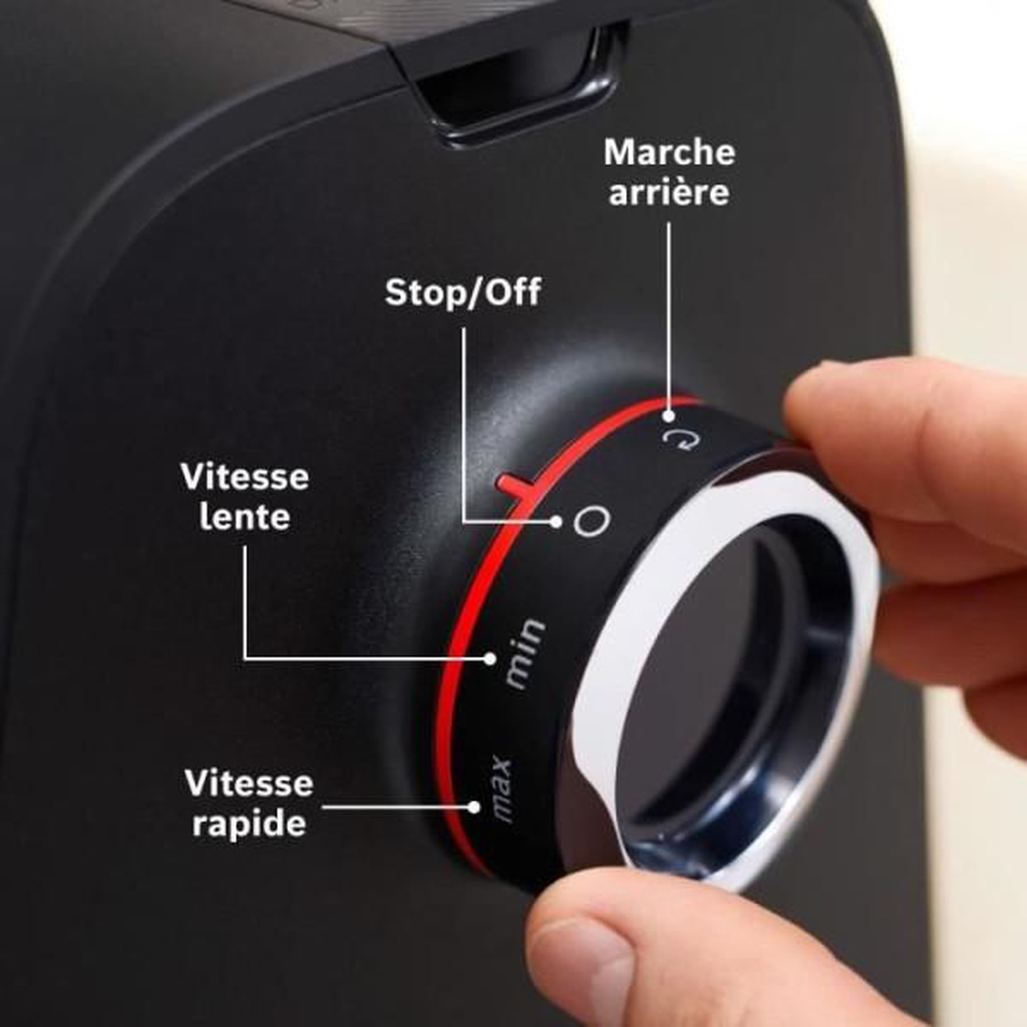 Voir la diapositive 6 : BOSCH Hachoir à viande 2100w noir/argent - MFWS660B