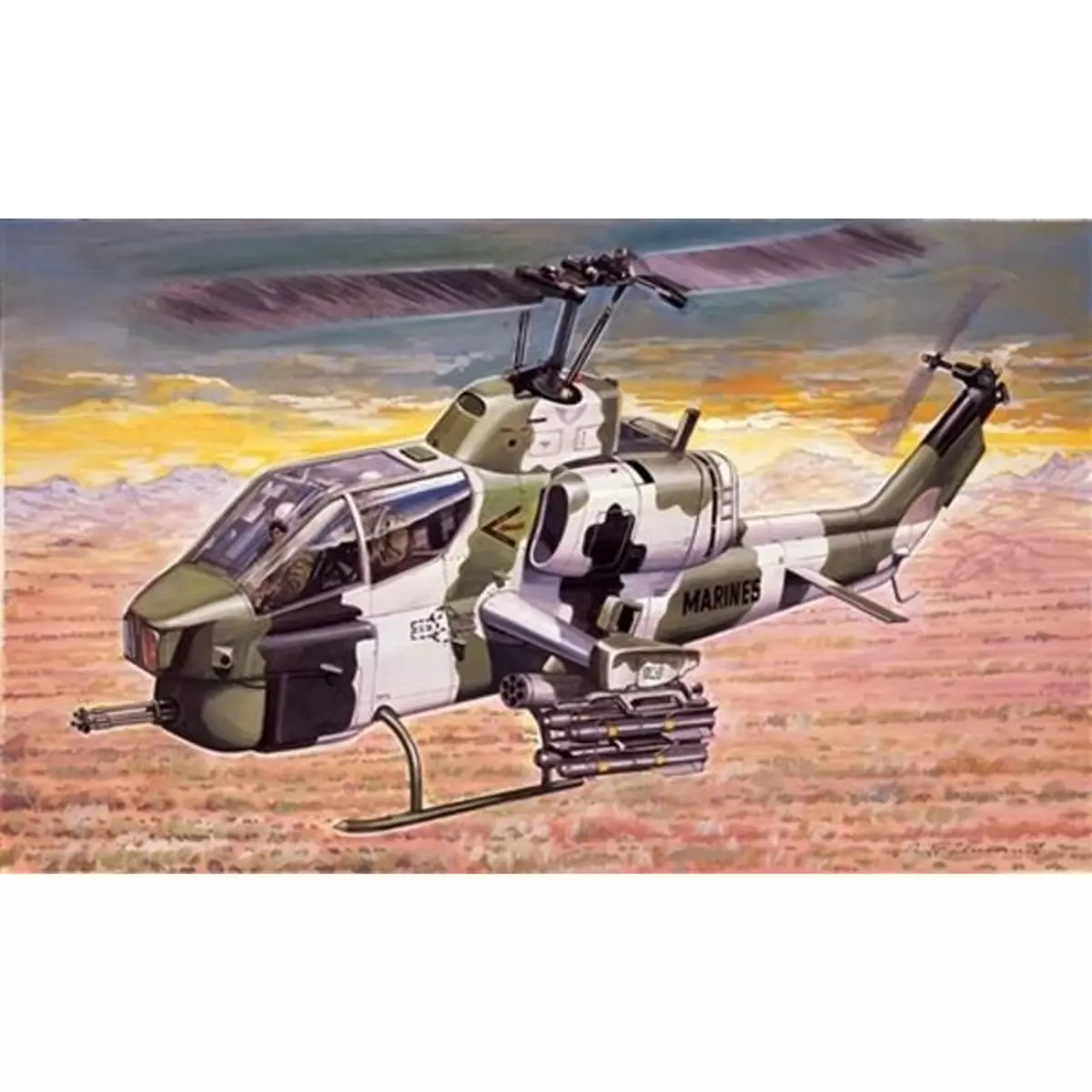Italeri Maquette hélicoptère : AH-1W Super Cobra