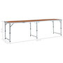 Voir la diapositive 6 : VIDAXL Table pliable de camping Aluminium 240x60 cm